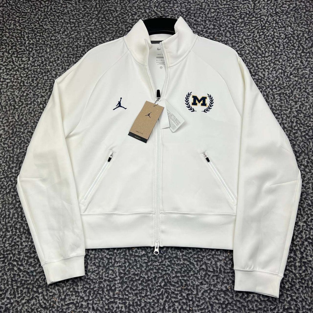 Nike Michigan Wolverines Dri-Fit Track Jacket Women Medium Oversized Jordan New